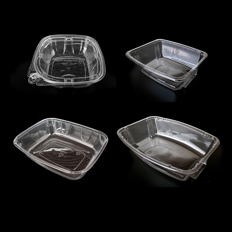 Transparent PET Salad Tray